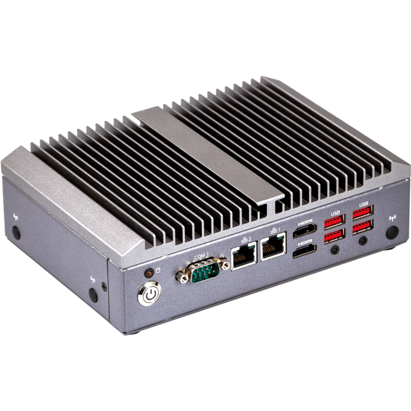 GIGAIPC QBiX‑Pro‑WHLA8565H‑A2 – Box Industriale Fanless con Intel® Core™ i7‑8565U