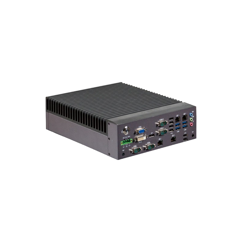 GIGAIPC QBiX‑JMB‑CMLA47EH‑A1 Industrial PC – Intel Core i7/i5, Fanless, Versatile Connectivity