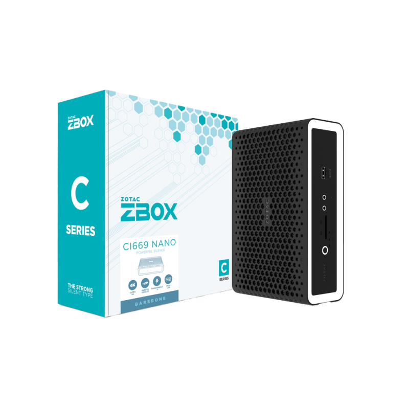 ZOTAC ZBOX CI669 nano – Mini PC Fanless con Intel® Core™ i7-1355U e Thunderbolt 4