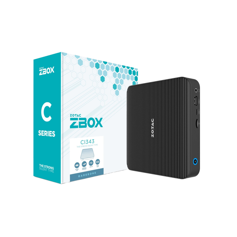ZOTAC ZBOX edge CI343 – Mini PC Fanless con Intel N100 e Supporto Triplo Display 4K