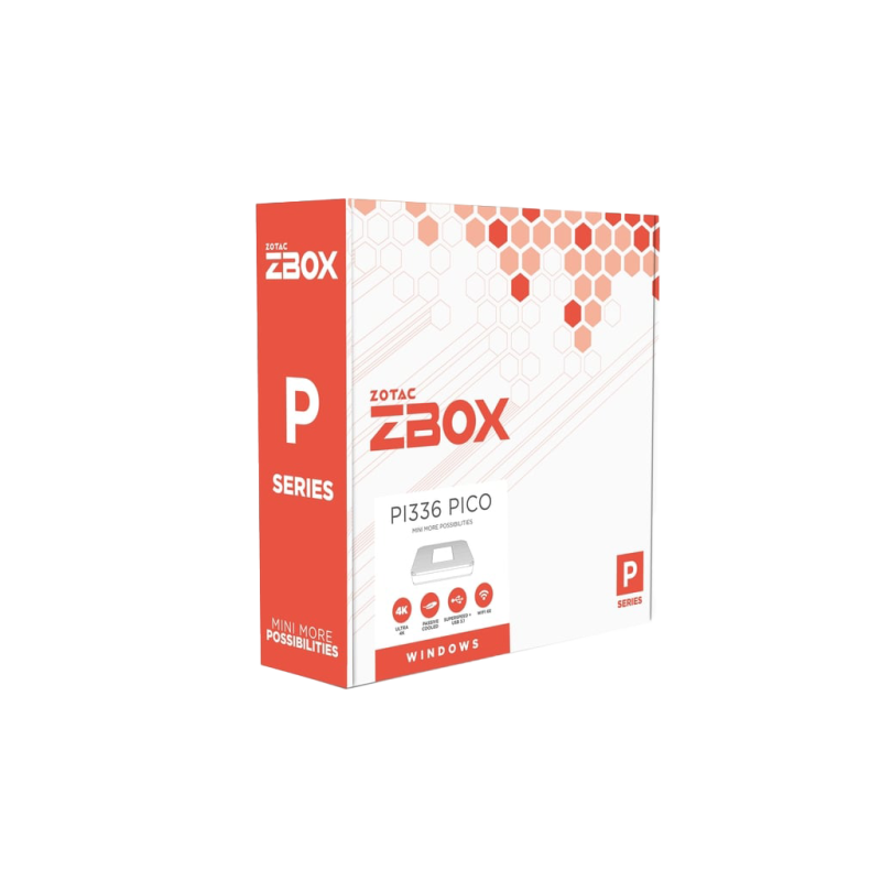 ZOTAC ZBOX PI336 pico – Mini PC ultra compatto con Windows 11 Pro e raffreddamento passivo