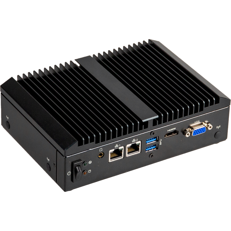GIGAIPC QBiX‑Pro‑APLC4200H‑B1 – Box PC industriale fanless con Intel® Pentium® N4200