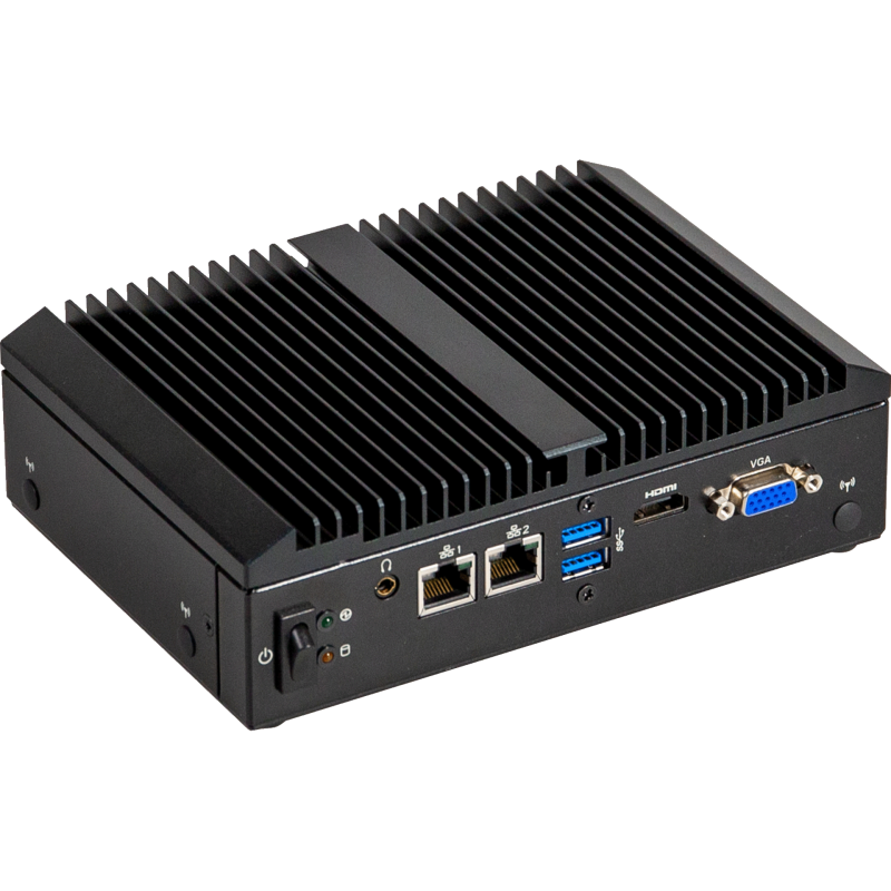 GIGAIPC QBiX‑Pro‑APLC4200H‑B1 – Box PC industriale fanless con Intel® Pentium® N4200